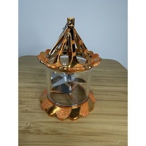 Department 56 Spinner Birdcage Twinkler Plastic Christmas Ornament GOLD Glitter